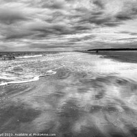 Buy canvas prints of Tidal Reflections at Holkham Beach by Sally Lloyd