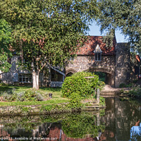 Buy canvas prints of Pulls Ferry in Summertime Norwich by Sally Lloyd