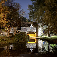Buy canvas prints of Pulls Ferry at Night in Norwich by Sally Lloyd