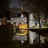 Buy canvas prints of Pulls Ferry Magical Reflection Norwich by Sally Lloyd