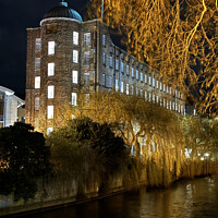 Buy canvas prints of St James Mill Norwich at Night by Sally Lloyd