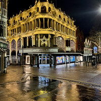 Buy canvas prints of Jarrolds Department Store at Christmas, Norwich by Sally Lloyd