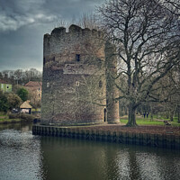 Buy canvas prints of Cow Tower Norwich, from across the River Wensum by Sally Lloyd