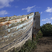 Buy canvas prints of The old boat at Blakeney by Sally Lloyd