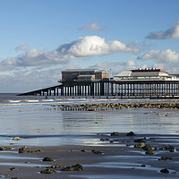 Buy canvas prints of Cromer Pier in January by Sally Lloyd