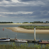 Buy canvas prints of Boats at Wells next the Sea by Sally Lloyd