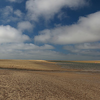 Buy canvas prints of Beach and sky at Wells-next-the-sea by Sally Lloyd