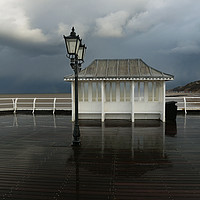 Buy canvas prints of Stormy day at Cromer Pier by Sally Lloyd