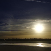 Buy canvas prints of Holkham Winter Sunset by Sally Lloyd