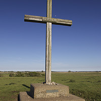 Buy canvas prints of Cross of Peace at St Benet's Abbey, Norfolk by Sally Lloyd