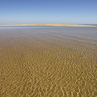 Buy canvas prints of Water Ripples over the sand at Wells-next-the-sea by Sally Lloyd