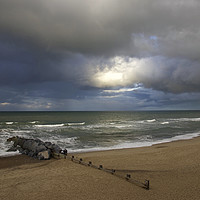 Buy canvas prints of Storm Light at Horsey, Norfolk  by Sally Lloyd