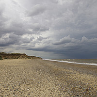 Buy canvas prints of Stormy sky at Covehithe in Suffolk by Sally Lloyd