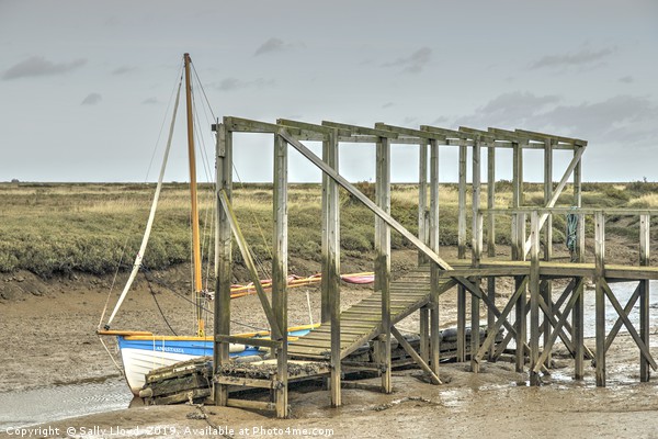 Low tide at Morston, Norfolk.  Picture Board by Sally Lloyd