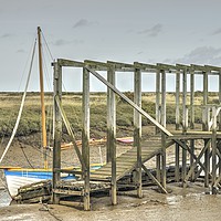 Buy canvas prints of Low tide at Morston, Norfolk.  by Sally Lloyd