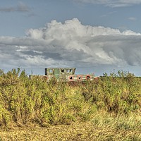 Buy canvas prints of The Old Barge at Blakeney by Sally Lloyd
