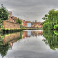 Buy canvas prints of River City, Wensum Quayside by Sally Lloyd