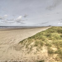 Buy canvas prints of Brancaster Beach looking East, Norfolk Uk by Sally Lloyd