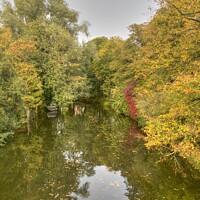 Buy canvas prints of Autumn Wensum Style, Norwich by Sally Lloyd