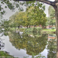Buy canvas prints of Wensum Reflections, Norwich by Sally Lloyd