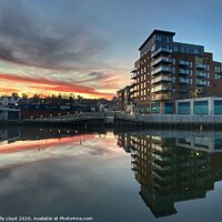 Buy canvas prints of St Anne's Quarter at Sunset, Norwich. by Sally Lloyd