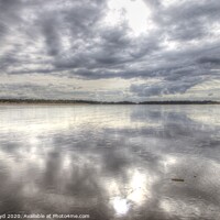 Buy canvas prints of Holkham Winter sky reflections by Sally Lloyd