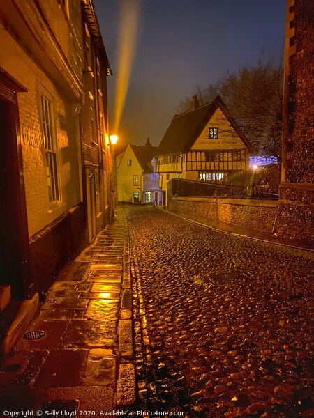 Elm Hill Cobbles Norwich  Picture Board by Sally Lloyd