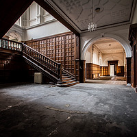 Buy canvas prints of Derelict Stately Home by Alan Duggan