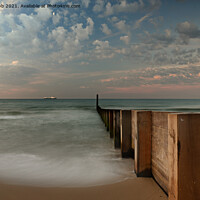 Buy canvas prints of Dawn by the sea. by paul cobb