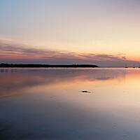 Buy canvas prints of Tranquil Sunset over Brownsea Island by paul cobb