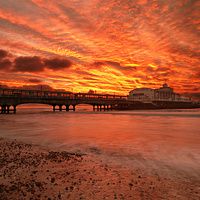 Buy canvas prints of Under the burning sky. by paul cobb