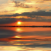 Buy canvas prints of  Sunset calm. by paul cobb