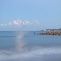 Buy canvas prints of  The blue sea. by paul cobb