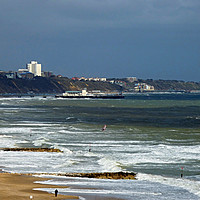 Buy canvas prints of Bournemouth beach  by paul cobb