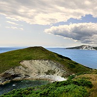 Buy canvas prints of Worbarrow bay. by paul cobb