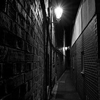 Buy canvas prints of Into the alley.  by paul cobb