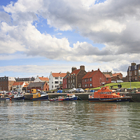 Buy canvas prints of Old Harbour in Dunbar, Scotland by Malgorzata Larys
