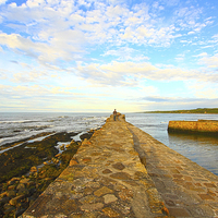 Buy canvas prints of Old Pier in St Andrews by Malgorzata Larys