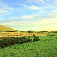 Buy canvas prints of Beautiful Scottish landscape with rocky hills by Malgorzata Larys