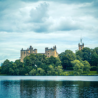Buy canvas prints of St. Michael's Church and Linlithgow Palace, Lonlit by Malgorzata Larys