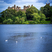 Buy canvas prints of St. Michael's Church and Linlithgow Palace in Linl by Malgorzata Larys
