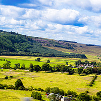Buy canvas prints of Beautiful hills and fields of Scotland by Malgorzata Larys