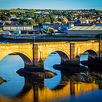 Buy canvas prints of Berwick Bridge, also known as the Old Bridge by Malgorzata Larys