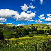 Buy canvas prints of Summer landscape at Malham Cove Yorkshire Dales National Park Tourist Attraction, England, UK by Malgorzata Larys
