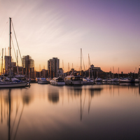 Buy canvas prints of  Ipswich Waterfront Sunset by Pete Inman