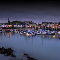 Buy canvas prints of  Ilfracombe Harbour Lights by Dave Rowlatt