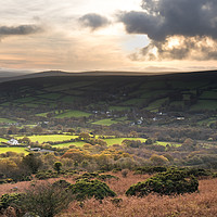 Buy canvas prints of Widecombe in the Moor by Dave Rowlatt