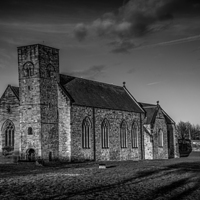 Buy canvas prints of St Peters Church Monkwearmouth by Ron Sayer
