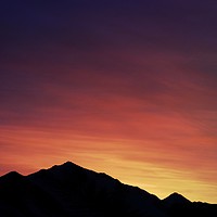 Buy canvas prints of Purple Sunrise on Chugach Mountains, Alaska        by Erin Hayes