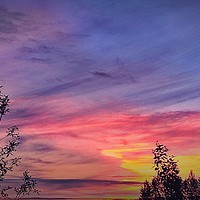 Buy canvas prints of Red's Sunset, Alaska by Erin Hayes